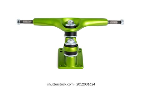 New Green Double Kingpin Truck For Skateboard Surfskate Or Longboard. 