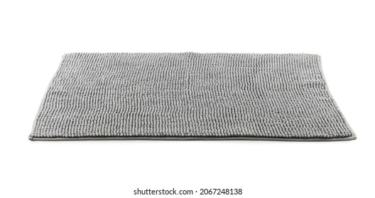 New Grey Bath Mat Isolated On White