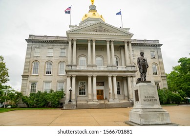 New Hampshire State House capitol building in Concord NH.