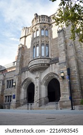 New Haven, CT, USA - 9.3. 2022: Yale University, Sterling Law Building. Yale Law School