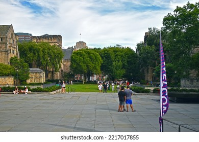 New Haven, CT, USA - 9.3. 2022: Yale University, Students