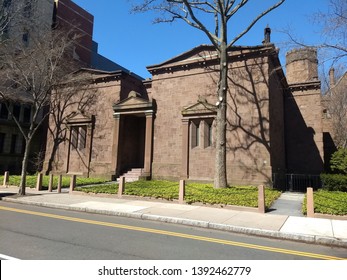 New Haven, CT/USA - April 3, 2019, Yale University Skull And  Bones Secret Society