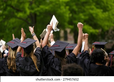 New Haven - May 18: Yale University Graduation Ceremonies On Commencement Day On May 18, 2015. Yale University Is A Private Ivy League Research University In New Haven, Connecticut. Founded In 1701