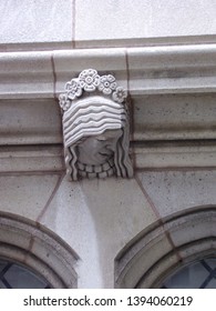 New Haven,CT/USA - May 9, 2019: Yale Law School Buildings And Gargoyles