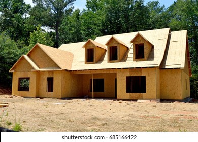 New Home Construction At Georgia, USA.