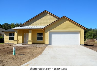 New Home Construction On The East Coast Of Florida, USA.