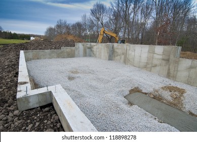 New Home Foundation Concrete