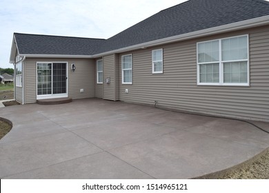 New Home House Construction Concrete Cement Foundation Patio Builders Smooth