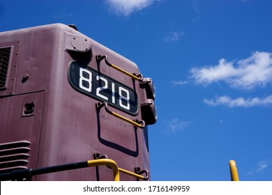 New Hope, PA / USA - April 26, 2020: The New Hope And Ivyland Railroad Runs Vintage Passengers Cars And Locomotives For It Family Excursion Service Along The Delaware River In Scenic Bucks County, PA.