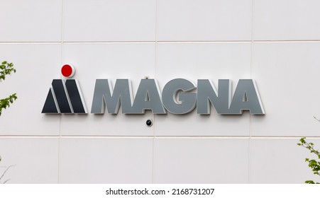 New Hudson, MI, USA - May 15, 2022: Magna International Is A Canadian Company And One Of The Largest Automotive Suppliers In The World.