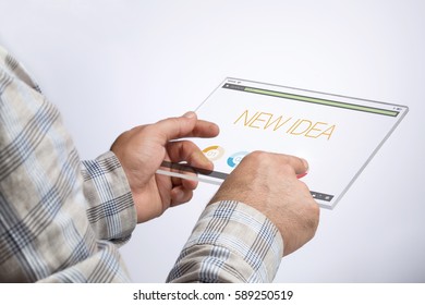 New Idea - Internet Data Technology Concept