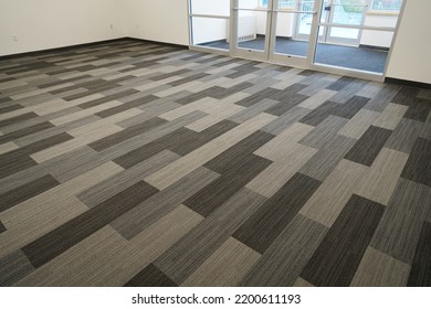 New Installed Carpet Inside Office Building         