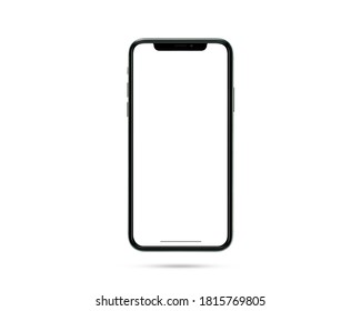 New iPhone 12, September 16, 2020, Thailand, Bangkok. mobile phone mockup iphon .  iPhone 12 with blank screen. clipping path