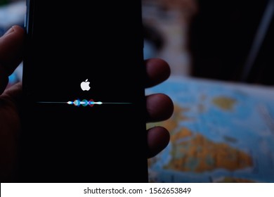 New Iphone With The APPLE Y SIRI Logo.
Siri Is An Artificial Intelligence With Personal Assistant Functions.
Sunday, November 17, 2019, New York, United States.