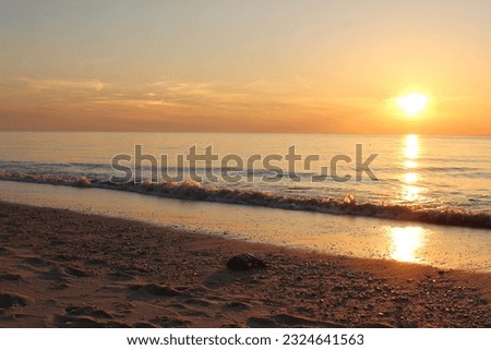 New Jersey bayside beach sunset