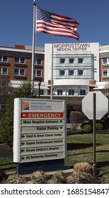 New Jersey, USA: A View Of Morristown Medical Center Is Seen On Friday, March 27, 2020 In, Morristown, New Jersey.