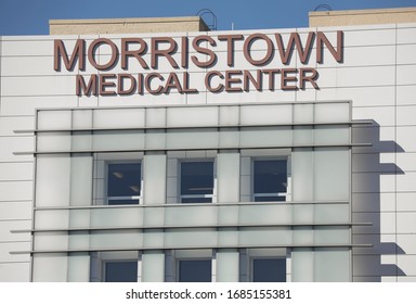 New Jersey, USA: A View Of Morristown Medical Center Is Seen On Friday, March 27, 2020 In, Morristown, New Jersey.