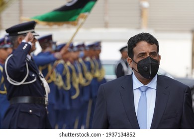 The New Libyan Presidential Council Head, Mohamed Menfi At The Ceremony Of Handing Over The Presidency Of The Libyan Presidential Council, Tripoli, Libya 16 March 2021