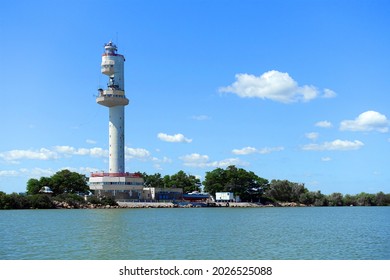  The new lighthouse of Sulina, Danube Delta, Romania, Europe                            