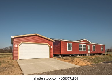 New Manufactured Home And Stick Built Garage Need Finishing Before Owners Can Move In