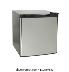  New Mini Fridge On A White Background