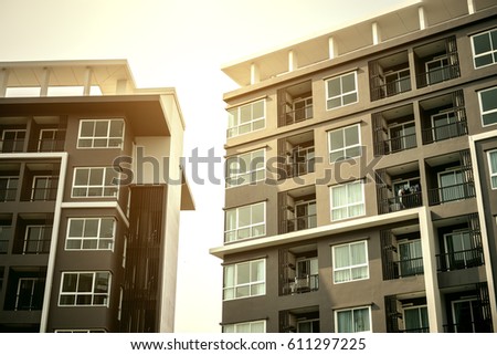 New modern apartment building