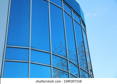 New Modern Building With Tinted Windows Outdoors