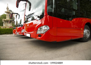 New modern city bus - Shutterstock ID 199024889