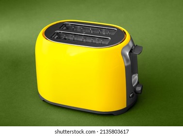 New Modern Toaster On Green Background