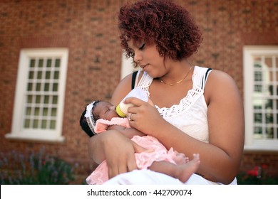 New Mother Feeding Her Baby