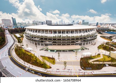 New National Stadium under construction for Tokyo Olympic 2020, TOKYO, JAPAN - 26 January 2020