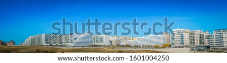 Similar – Image, Stock Photo Panorama prefabricated building