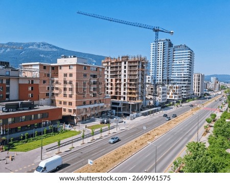New office buildings construction in Sofia - construction boom for business buildings development in Bulgaria, Sofia, Bulgaria

