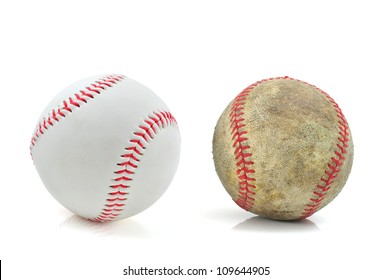 New And Old Baseballs