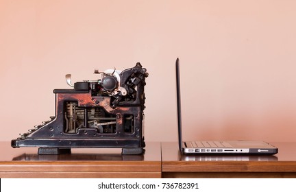 New And Old Typing Machines