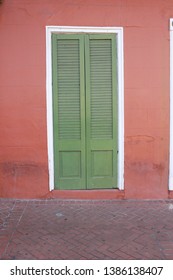 New Orleans City Doorway, Colorful Street Scene, Urban, Worn