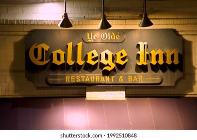 New Orleans - 
December 19, 2019:
Ye Olde College Inn Restaurant And Bar Signage Night Exterior