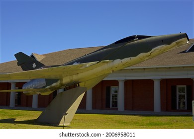 New Orleans - December 19, 2019: Jet Fighter Displayed At Louisiana National Guard Jackson Barracks