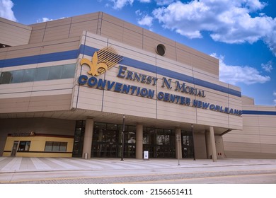 New Orleans - December 29, 2021: Ernest N. Morial Convention Center Day Exterior