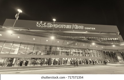 NEW ORLEANS - JANUARY 27, 2016: Mercedes Benz Superdome. Superdome Is Home To NFL's New Orleans Saints American Football.