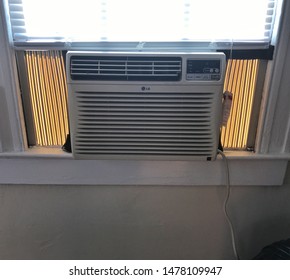 New Orleans, LA - August 11, 2019: LG window air conditioner