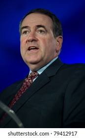 NEW ORLEANS, LA - JUNE 16: Former Governor Mike Huckabee Addresses The Republican Leadership Conference On June 16, 2011 At The Hilton Riverside New Orleans In New Orleans, LA.