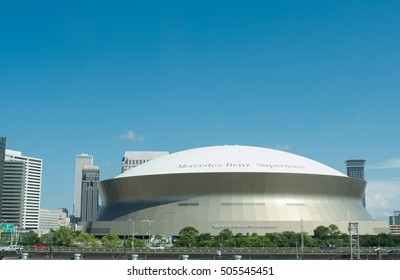 New Orleans, LA , September 17, 2016: Mercedes Benz Superdome, A Home Of NFL's New Orleans Saints American Football