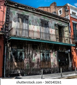 New Orleans, LA USA - 06/01/2015 - New Orleans  French Quarter Preservation Hall Jazz Club

