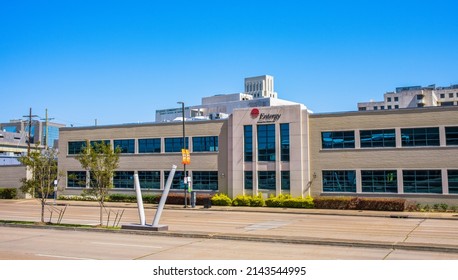 NEW ORLEANS, LA, USA - APRIL 3, 2022: Entergy New Orleans Building On Poydras Street