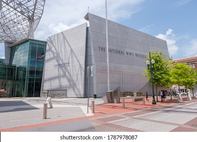 NEW ORLEANS, LA, USA - AUGUST 1, 2020: National World War II Museum In Central Business District