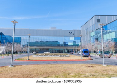 NEW ORLEANS, LA, USA - JANUARY 19, 2021: Front Of Southeast Louisiana Veterans Hospital