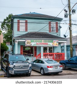 NEW ORLEANS, LA, USA - JUNE 30, 2022: La Patrona Restaurant On S. Carrollton Avenue