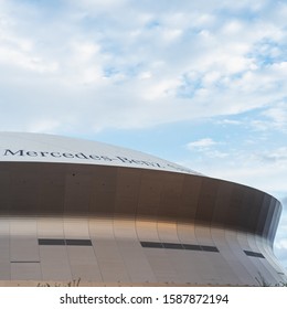 NEW ORLEANS, L.A. / USA - OCTOBER 16, 2019: Mercedes Benz Superdome, Home Of The New Orleans Saints.