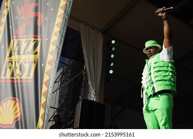 New Orleans, LA USA - Rap Legend Busta Rhymes Performs At The 2022 New Orleans Jazz And Heritage Festival.